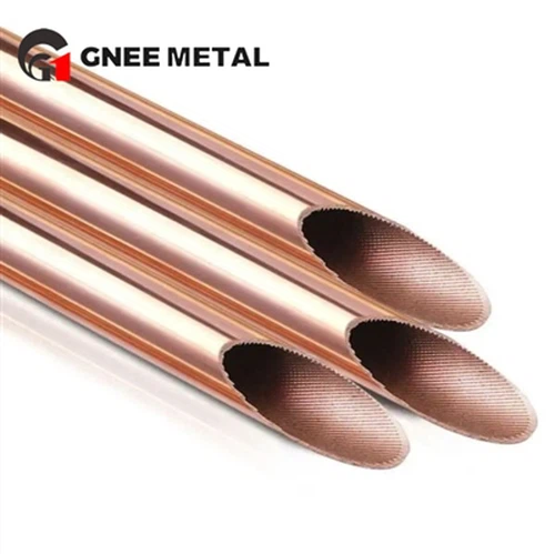 Uporaba bakra z notranjimi utori v klimatskih napravah